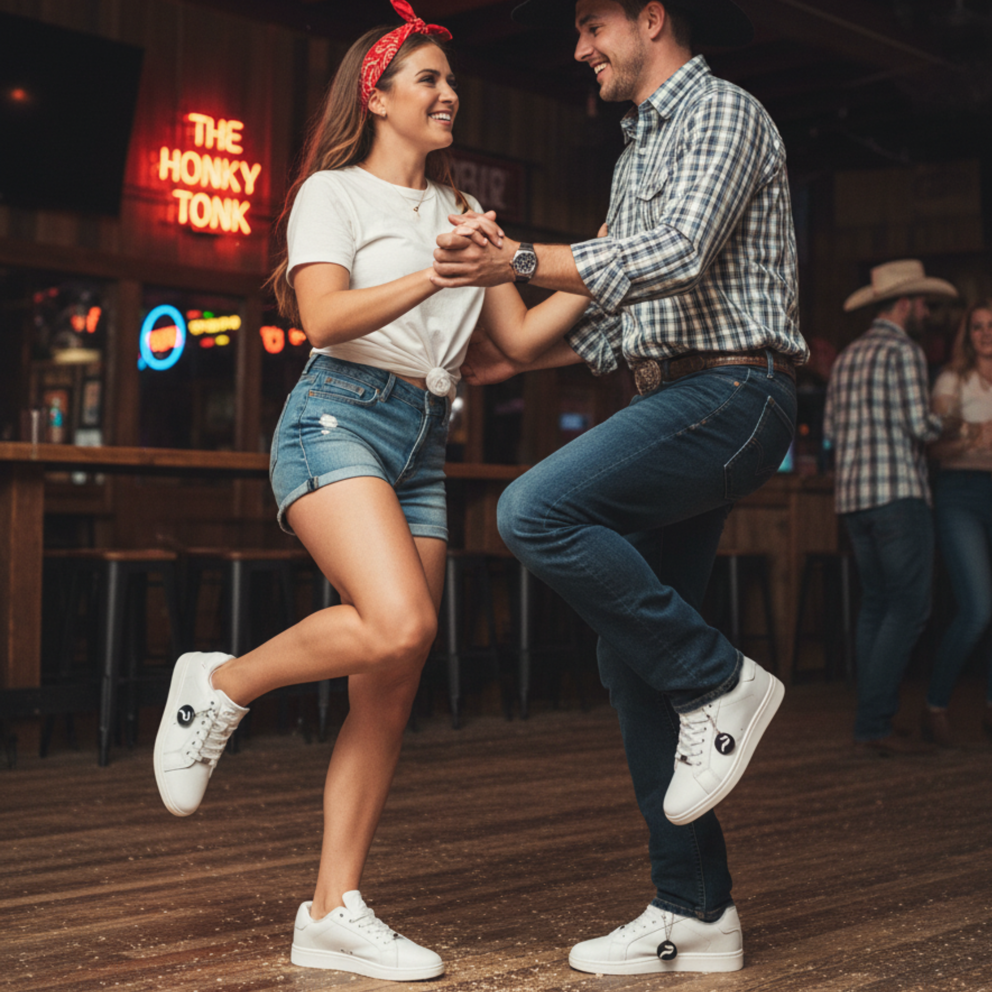 [BIANCO] Unisex Low-Top-Tanzsneaker, weiß