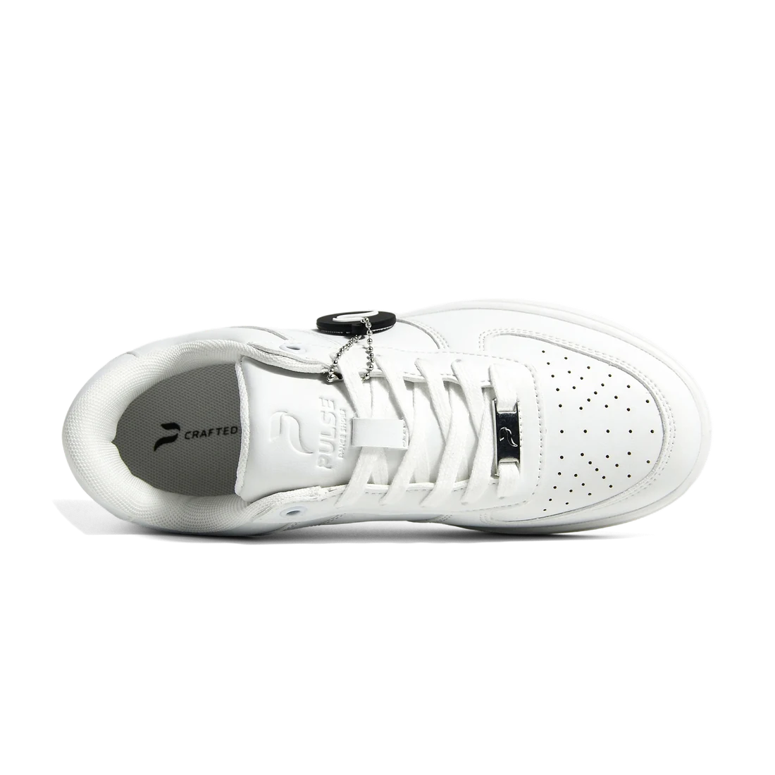 Flow White dance sneaker, back