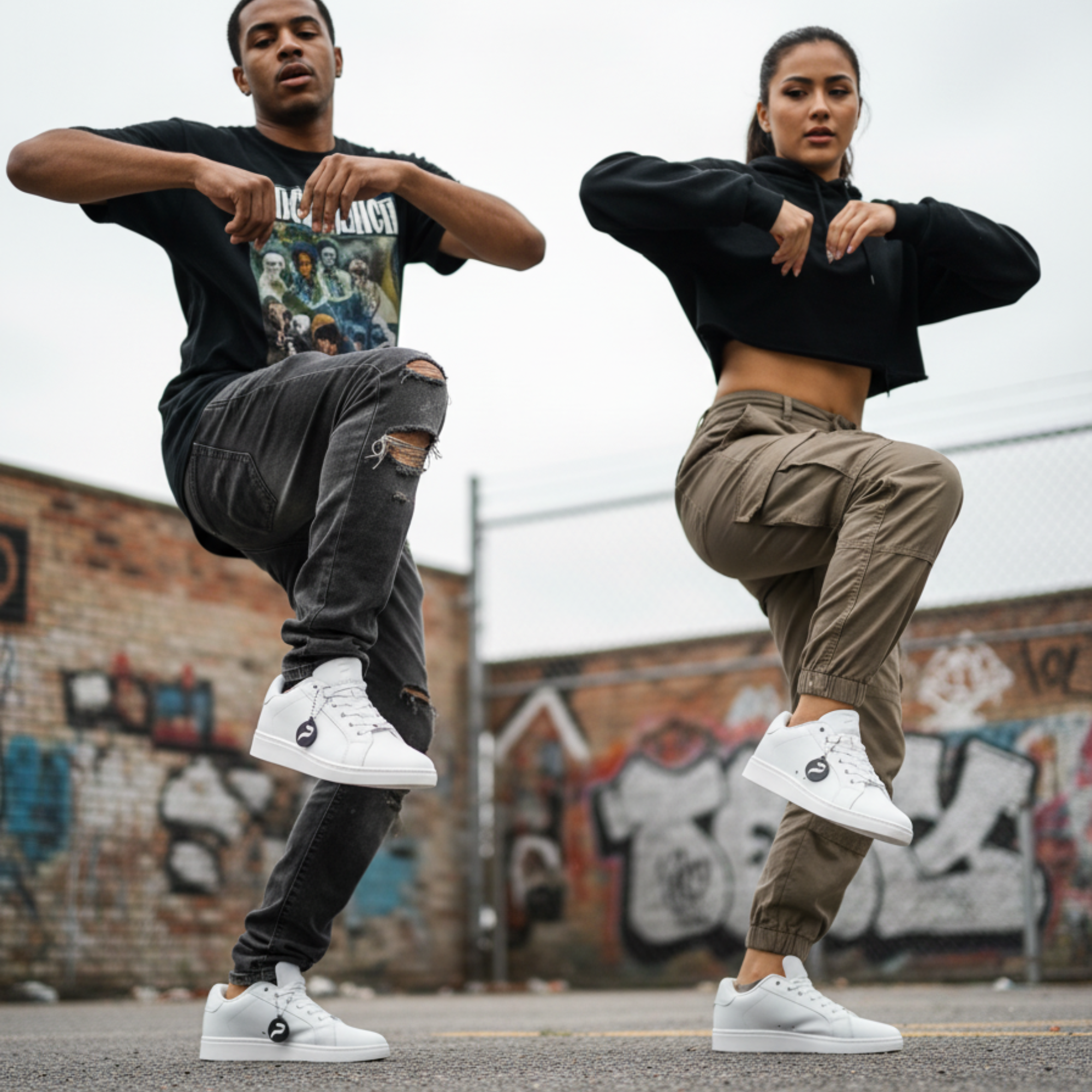 [BIANCO] Unisex Low-Top-Tanzsneaker, weiß