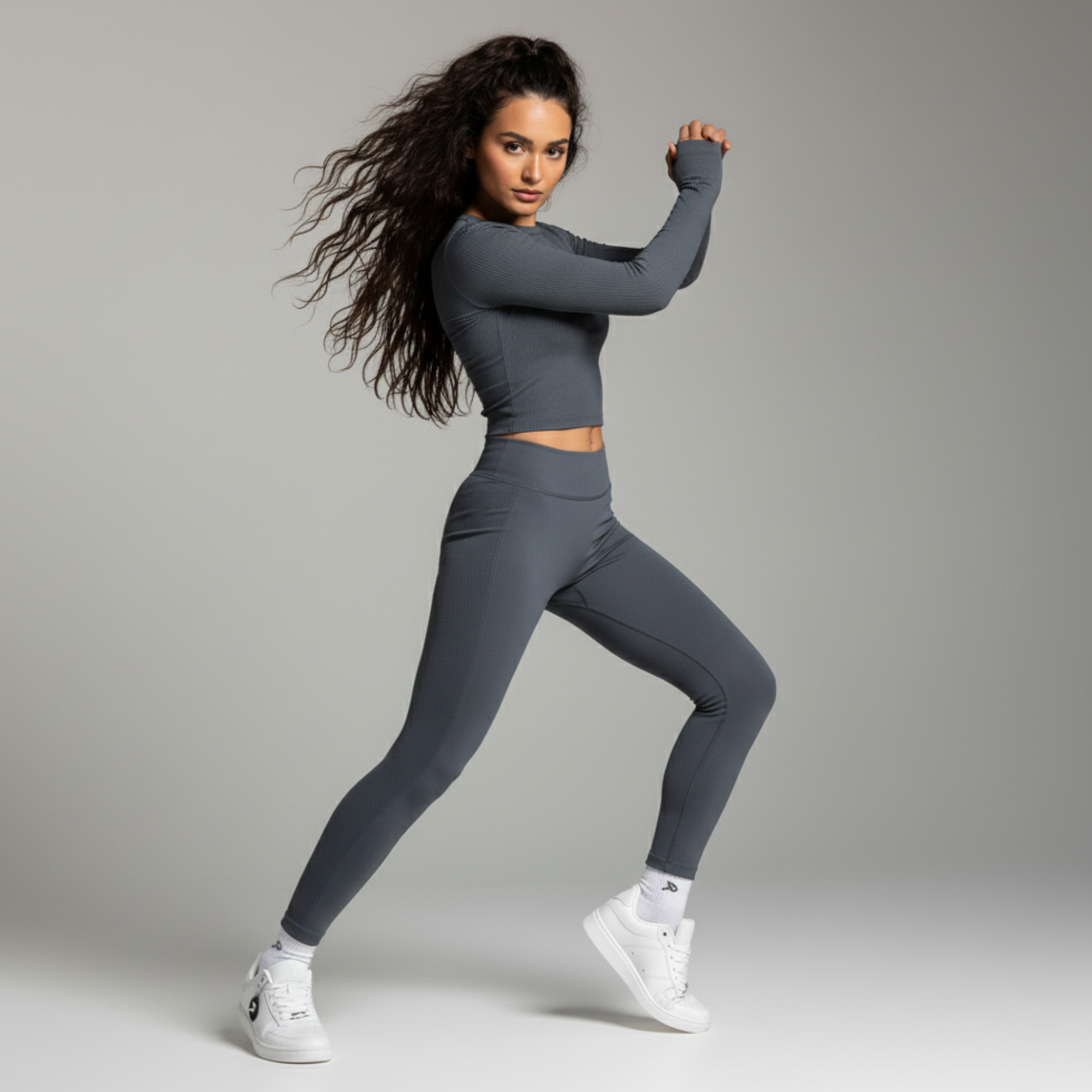 [FLOW WHITE] Unisex-Tanzsneaker, weiß, niedrig geschnitten