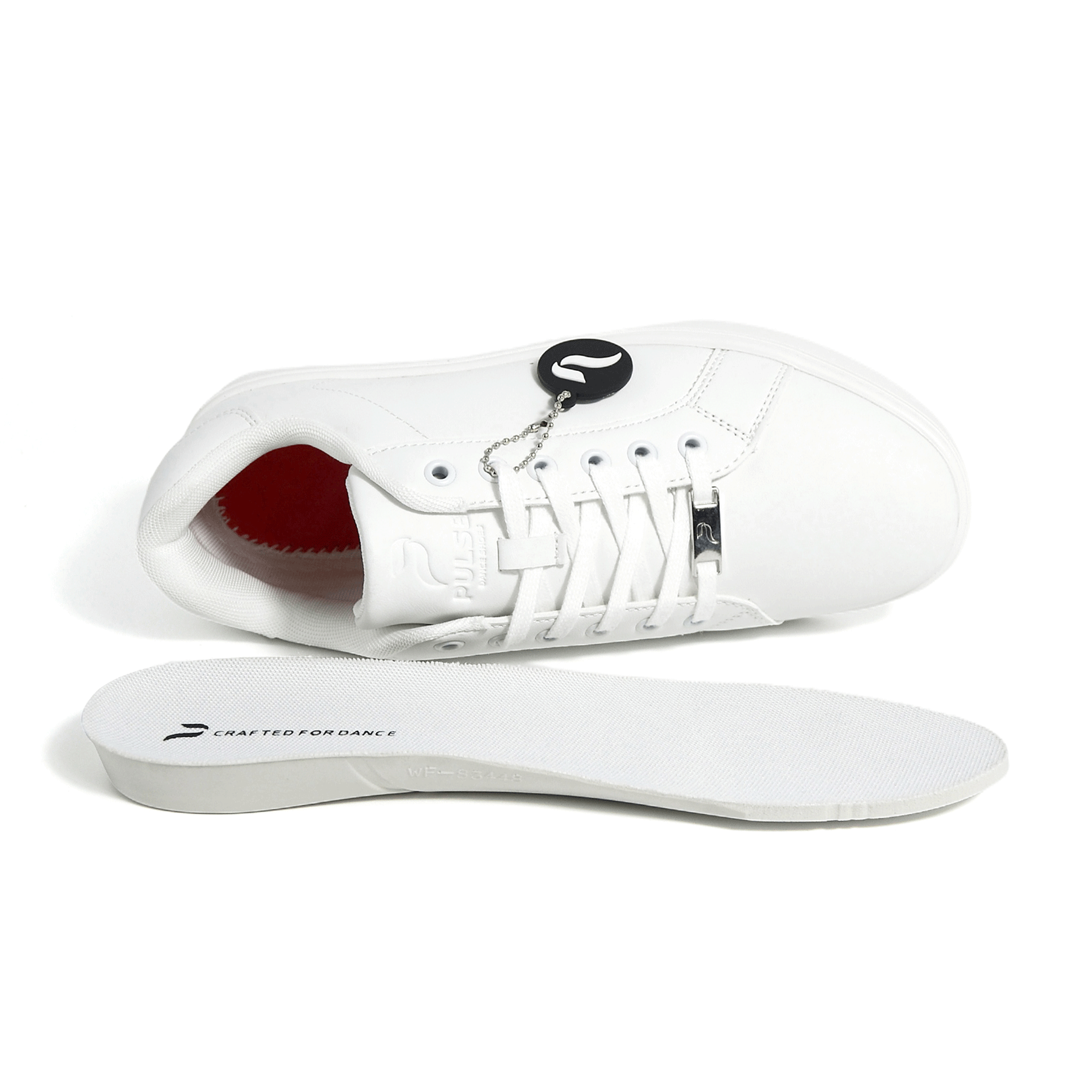 [BIANCO] Unisex Low-Top-Tanzsneaker, weiß