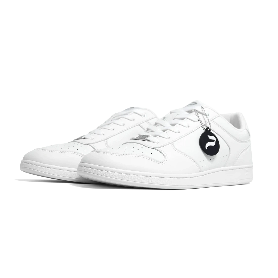 Flow 2 White dance sneaker, front three-quarter pair