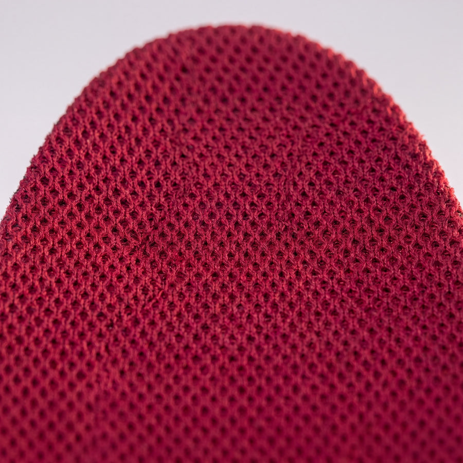 Die gestrickte Oberfläche der GROOVECLOUD®-Einlegesohle in Nahaufnahme.