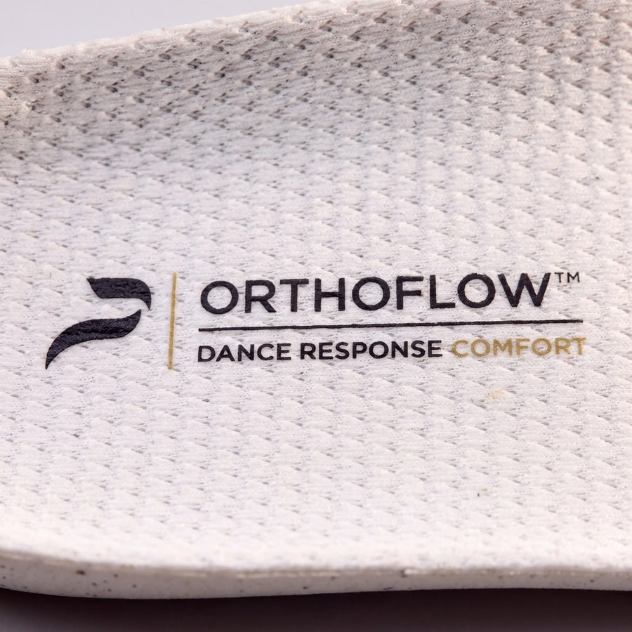 Die offene Webart der ORTHOFLOW®-Oberfläche in Nahaufnahme.